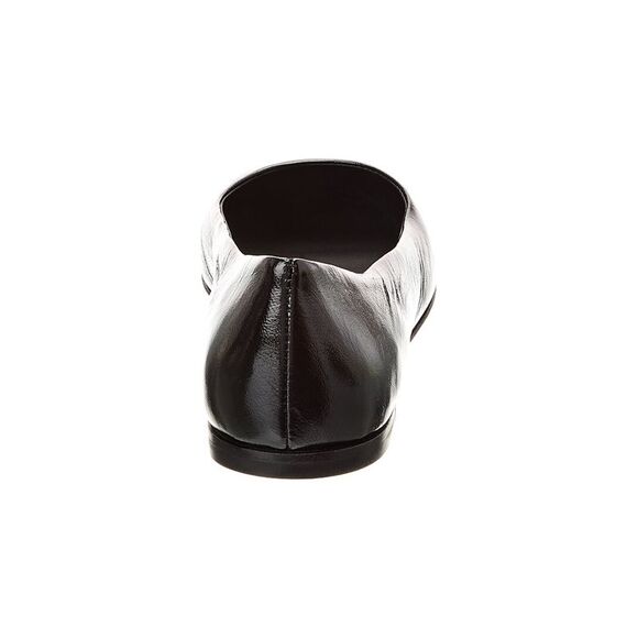 Giuseppe Zanotti Amur 2.0 Leather Flat, Black